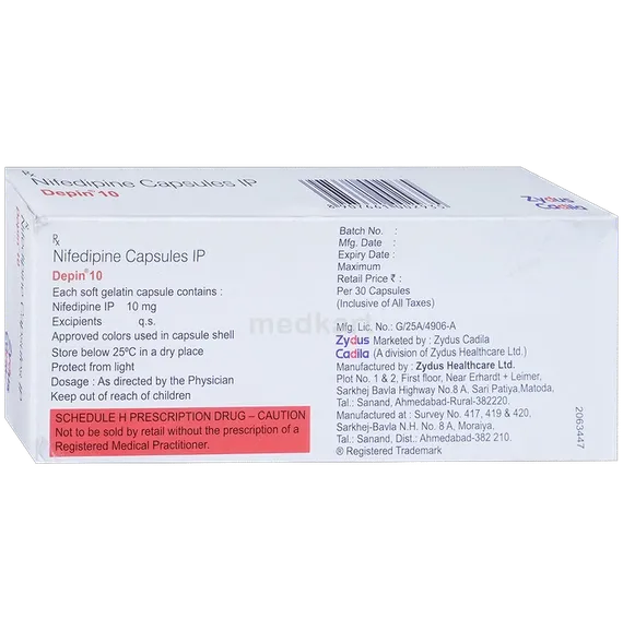 depin 10mg capsule 30's